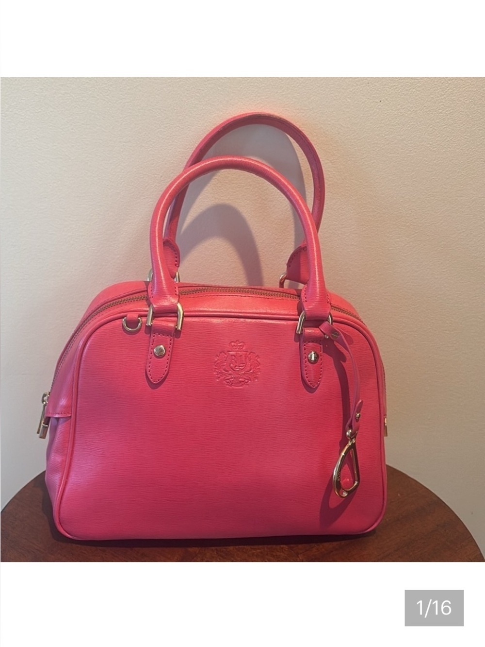 Ralph Lauren   Satchel   Beautiful Leather  Pink  Goldtone hardware